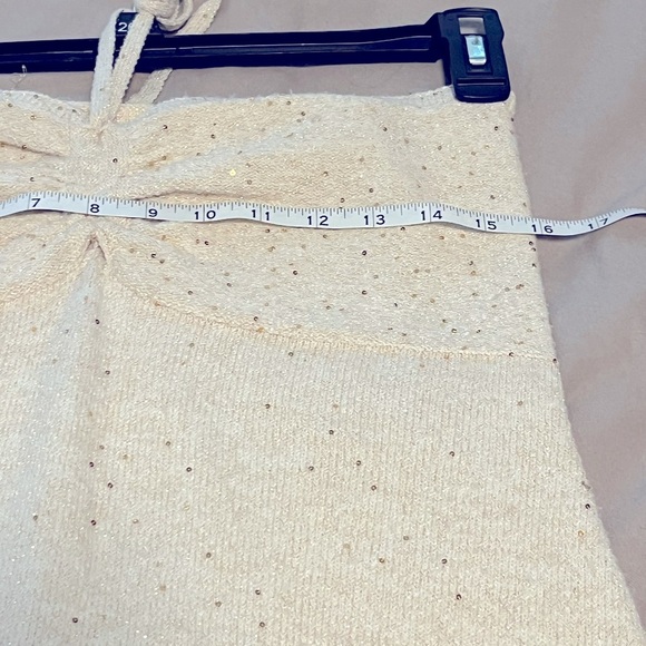 Wild Fable Tube midi dress. Ivory with metallic shine. Size Large - Picture 6 of 9